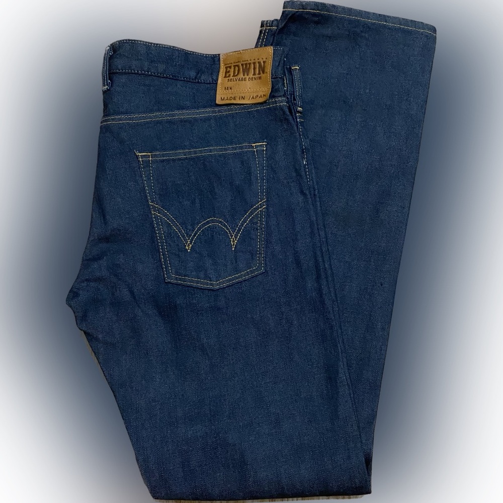 EDWIN SK505e Salvage Denim Jeans- Made In Japan 36W/ 34L